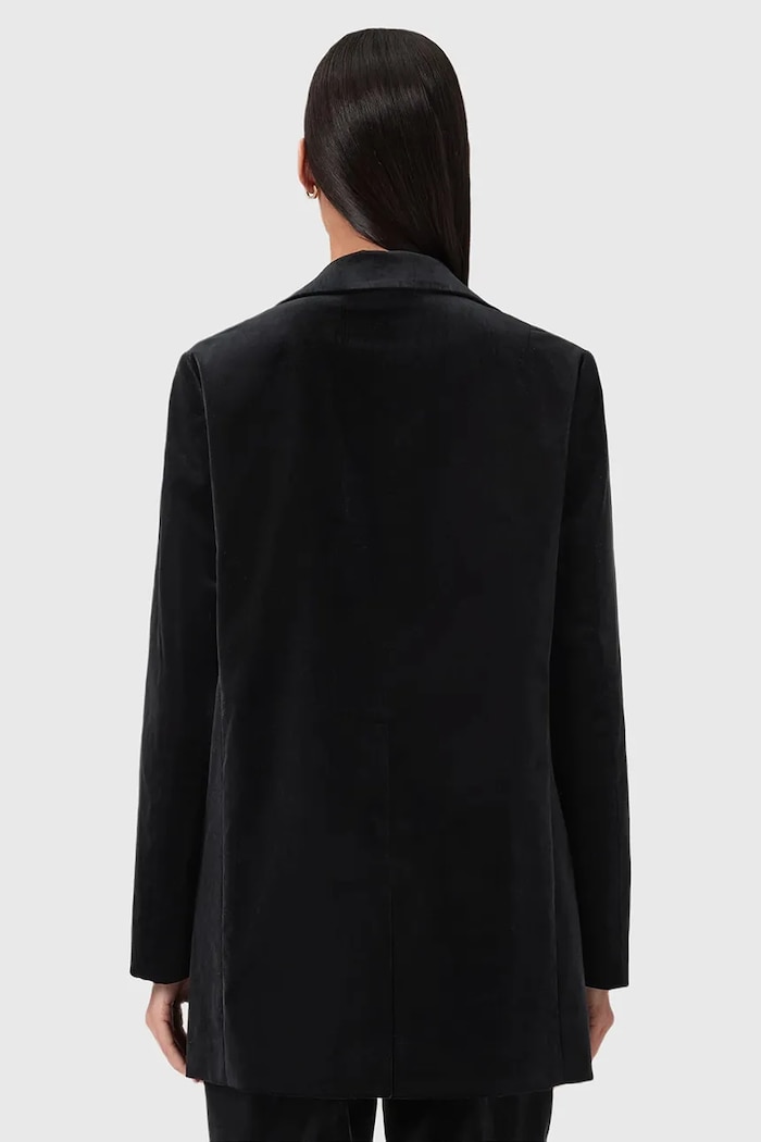 AllSaints marynarka welurowa W064QD czarny SS26