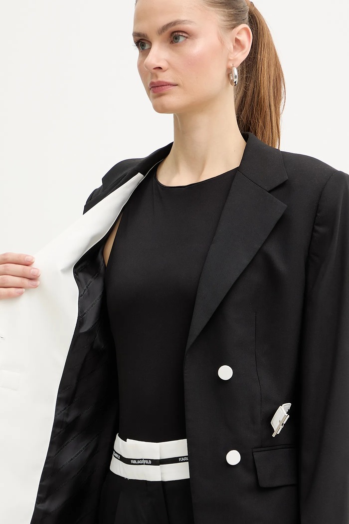 Bunda s prímesou vlny Karl Lagerfeld BW ESSENTIAL B1W14006