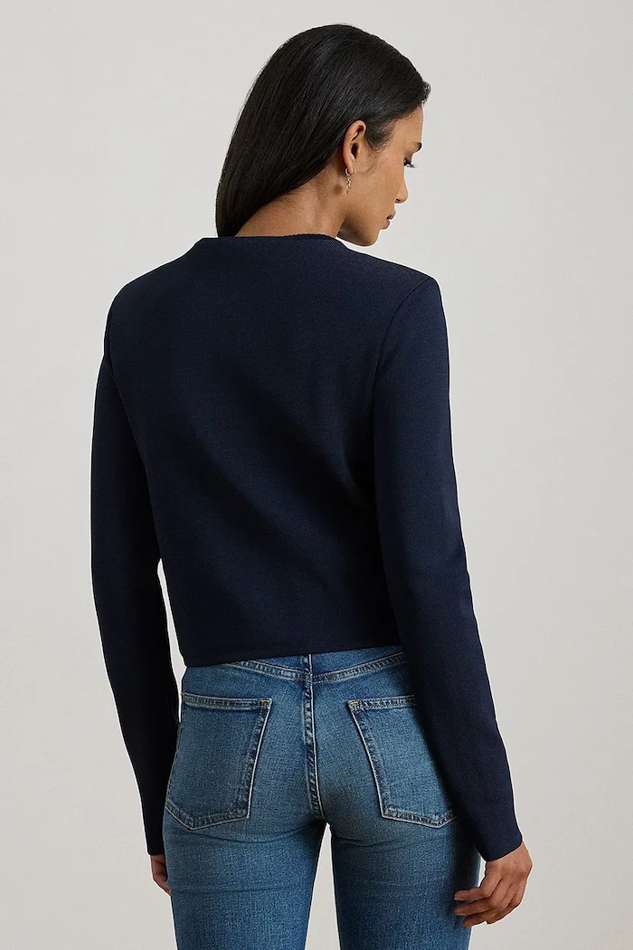 Lauren Ralph Lauren zakó 200P03460 sötétkék SS26