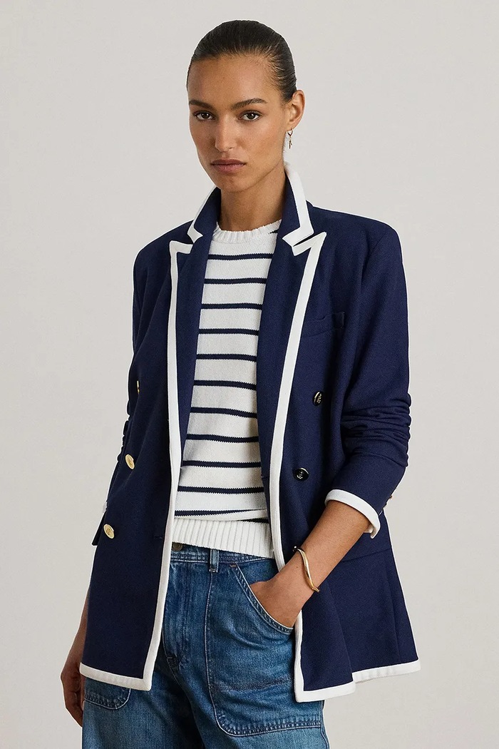 Lauren Ralph Lauren zakó szövet sötétkék 200P03759