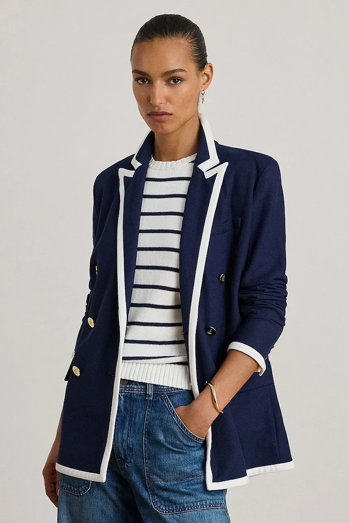 Lauren Ralph Lauren zakó szövet sötétkék 200P03759
