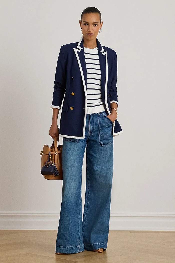 Ruházat Lauren Ralph Lauren zakó 200P03759 sötétkék