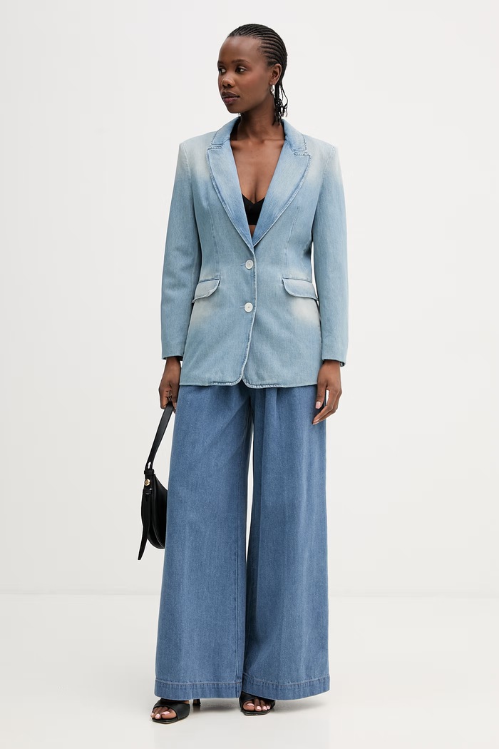 Marella marynarka jeansowa FURETTO 2613041164200 niebieski SS26