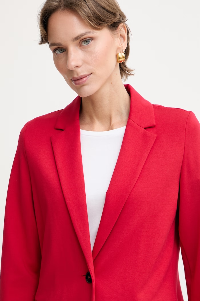 Marella sacou cu un singur rând de nasturi pentru femei, cu vâscoză Emme by Marella rosu 2615911041200