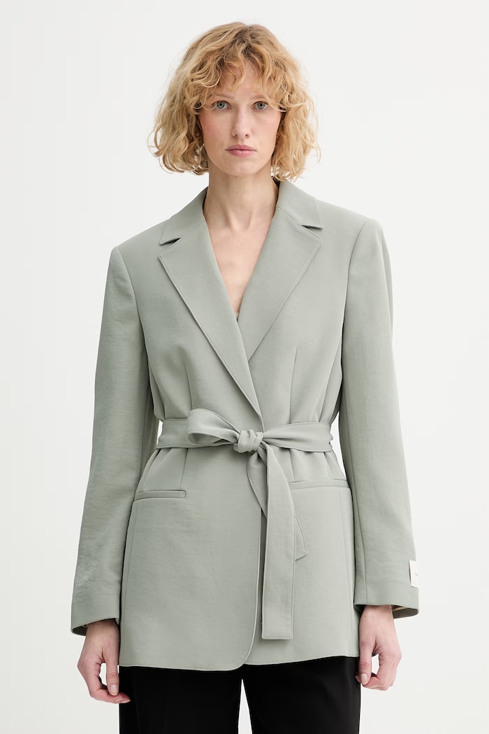 Calvin Klein marynarka damska zielony LV044F405G
