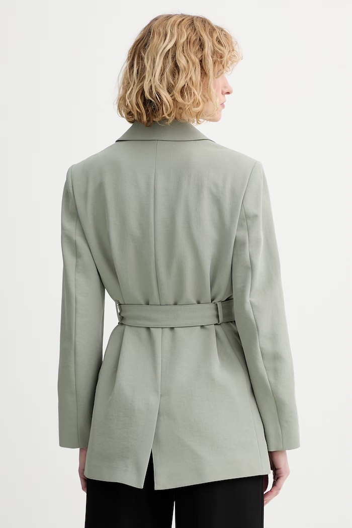 Odzież Calvin Klein marynarka damska LV044F405G zielony