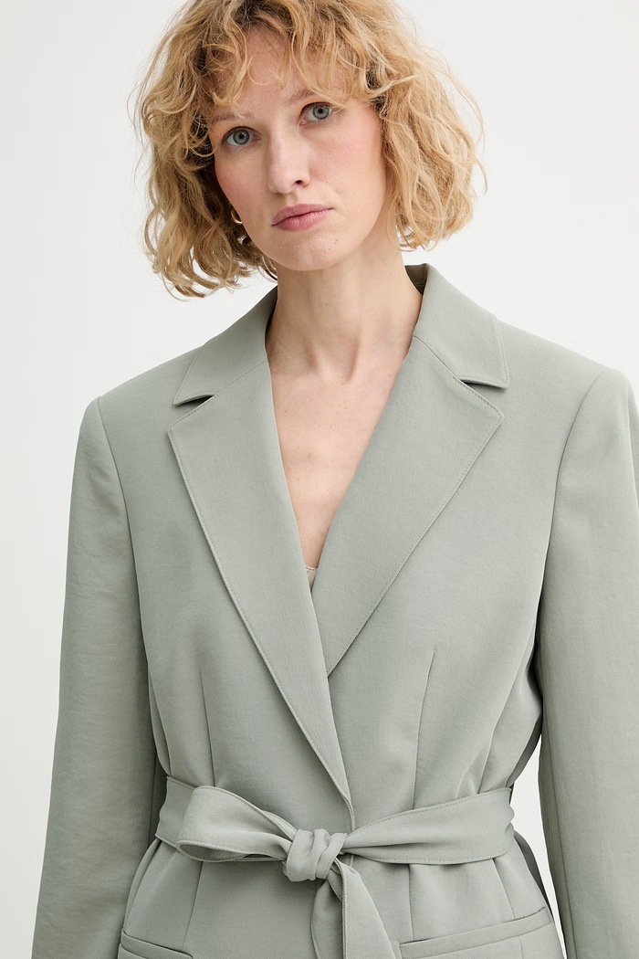 Calvin Klein marynarka damska zielony LV044F405G