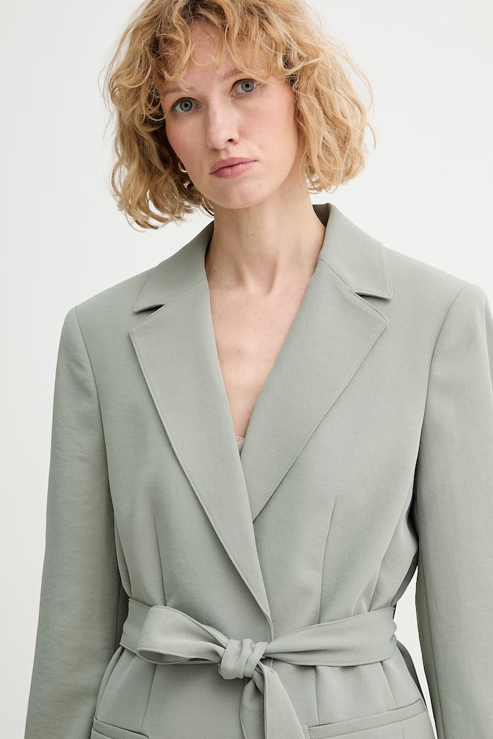 Calvin Klein marynarka damska zielony LV044F405G