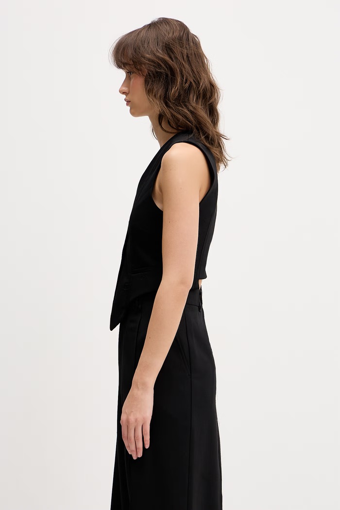 VETEMENTS gilet con lana WE76TV360B nero SS26