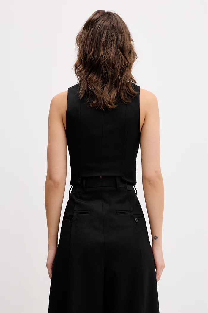 Abbigliamento VETEMENTS gilet con lana WE76TV360B nero