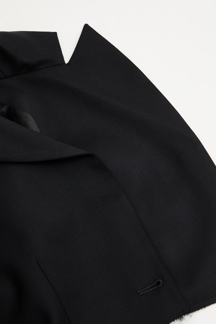VETEMENTS giacca con lana Deconstructed WE76TJ362B nero