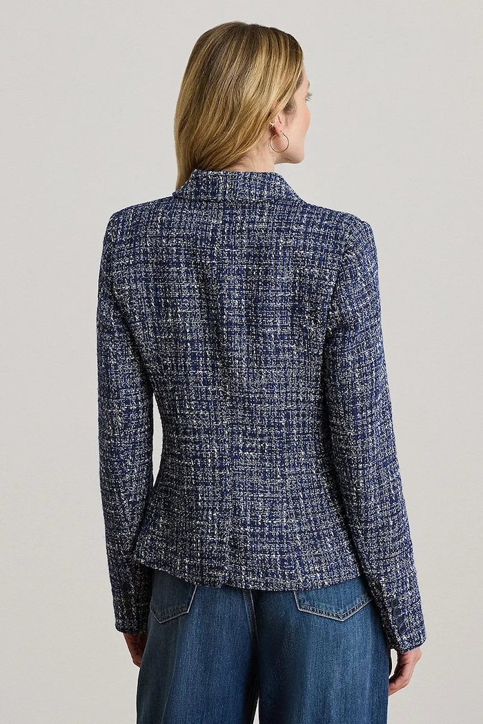 Lauren Ralph Lauren jachetă pentru femei, cu bumbac 200P09009 albastru SS26