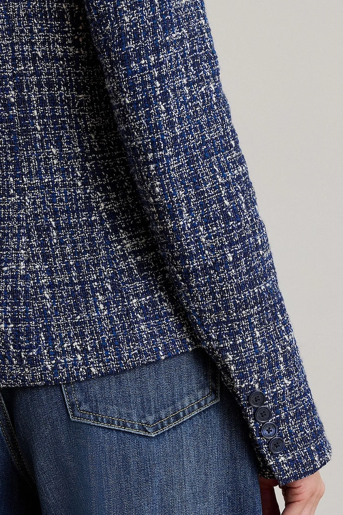 Lauren Ralph Lauren jachetă pentru femei, cu bumbac 200P09009 albastru