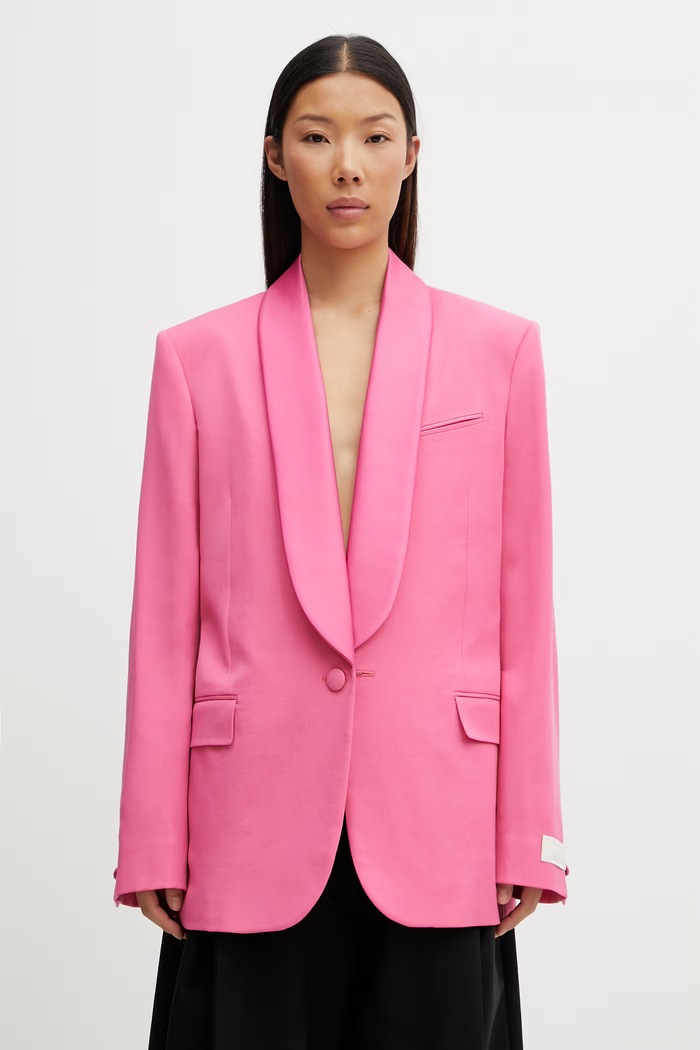 Kenzo Blazer / Gilet официално сако вълнено дамско розов FG52VE2859TF