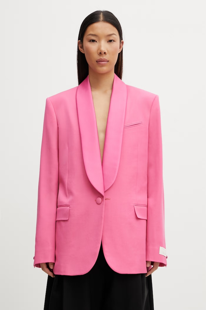 Kenzo Blazer / Gilet официално сако вълнено дамско розов FG52VE2859TF