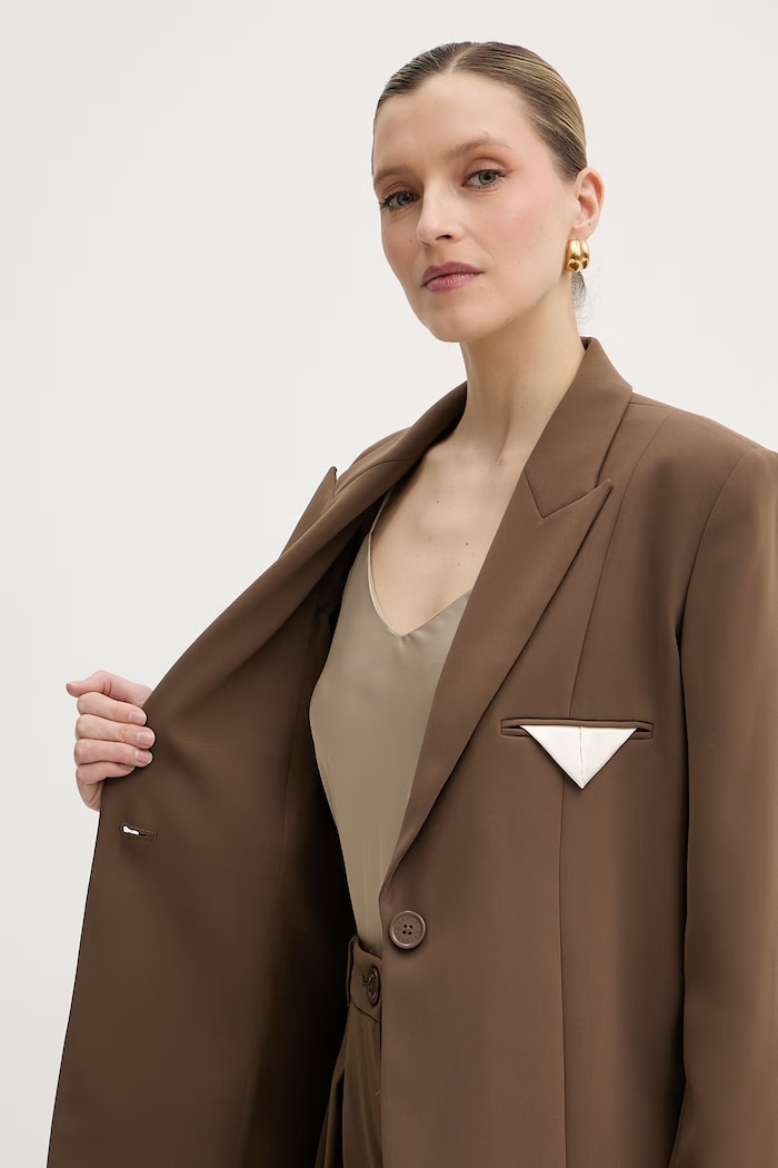 Armani Exchange blézer női XW001938.AF21529 barna