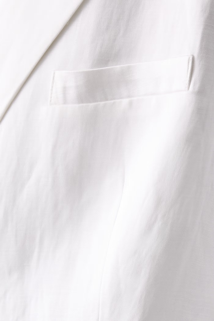 Le Privé marynarka damska z wiskozą FRANCOISE BLAZER BLANC LP00768 biały