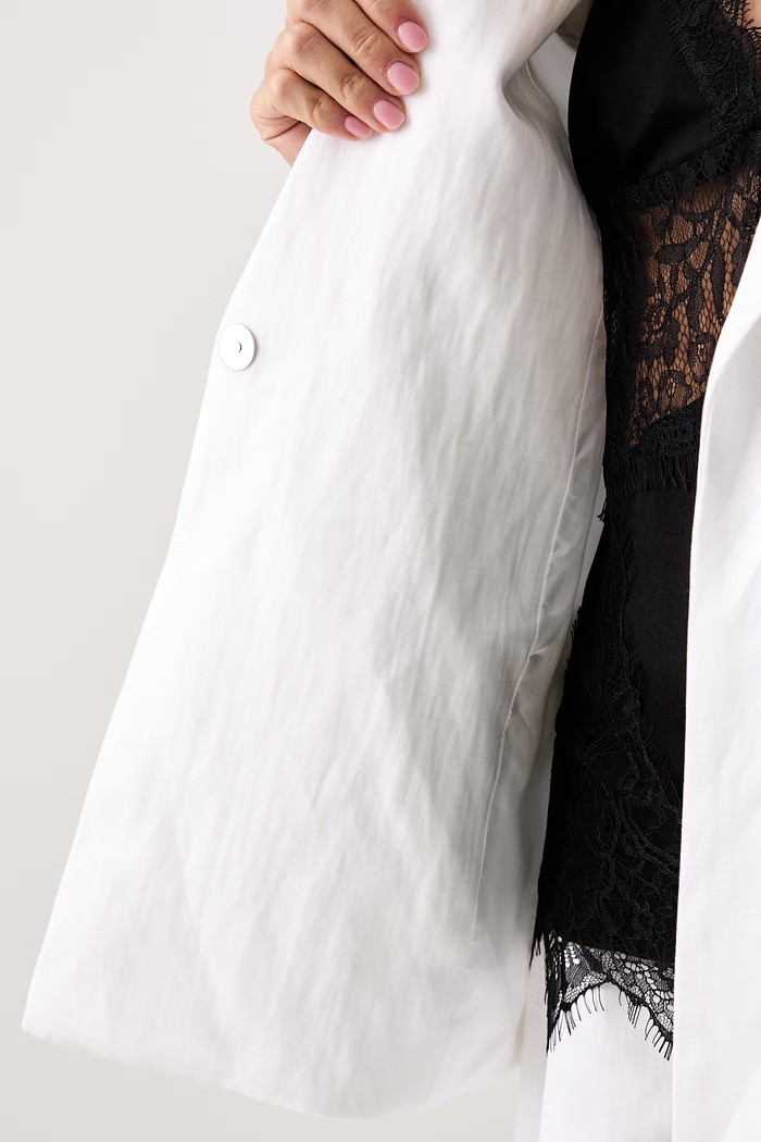 Le Privé marynarka damska z wiskozą FRANCOISE BLAZER BLANC LP00768