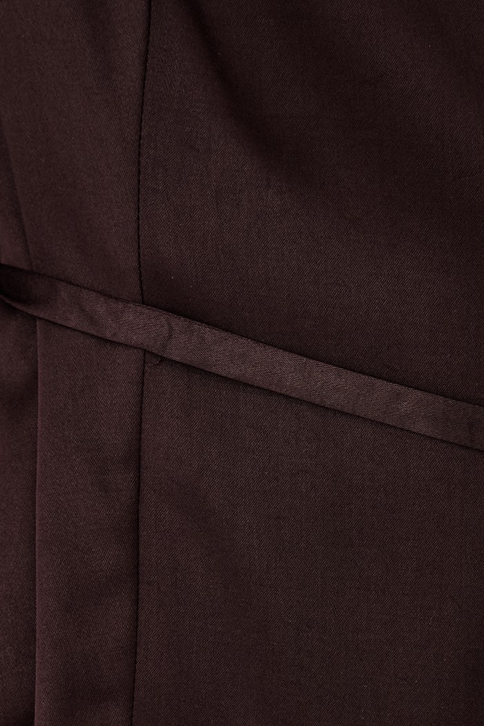 Le Privé blezer damski z lyocellem ROMY BLAZER LP00688 brązowy