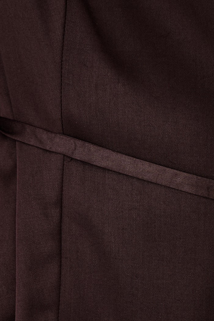 Le Privé blezer damski z lyocellem ROMY BLAZER LP00688 brązowy