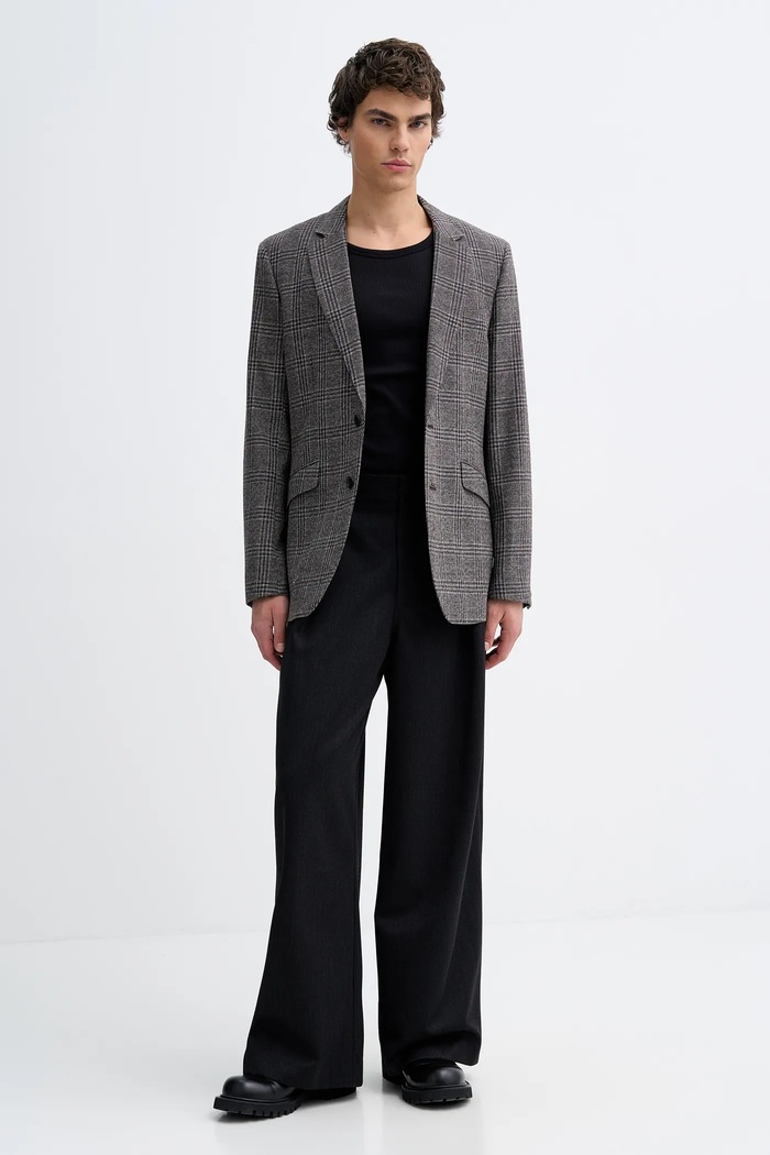 Vlnené sako Rag & Bone RV1D25F4MWO sivá SS26