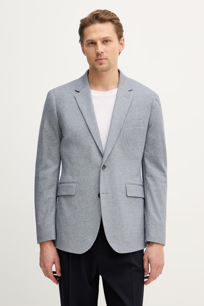 Hackett London marynarka regular niebieski HM4400083R