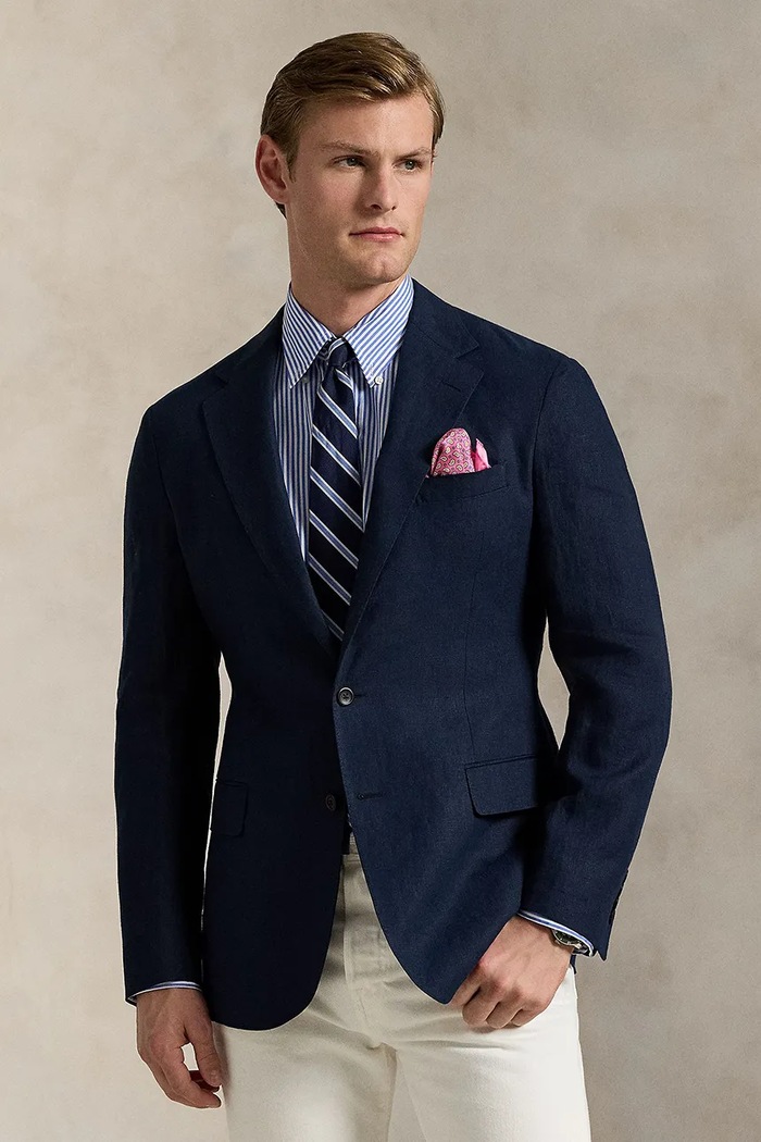 Sako Polo Ralph Lauren slim námořnická modř 715793481