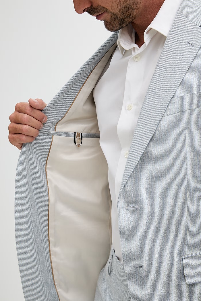 BOSS costum casual pentru bărbați, cu amestec de in Jeckson 50561822