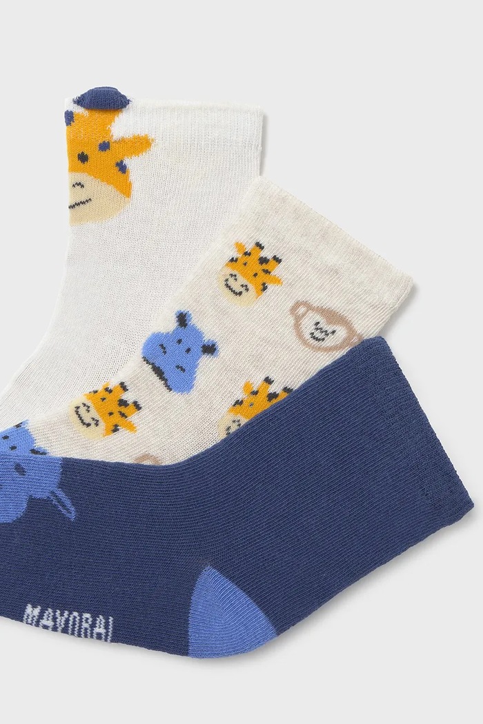 Mayoral calzini per bambini pacco da 3 10137.3F.Baby.PPY2 blu navy SS26