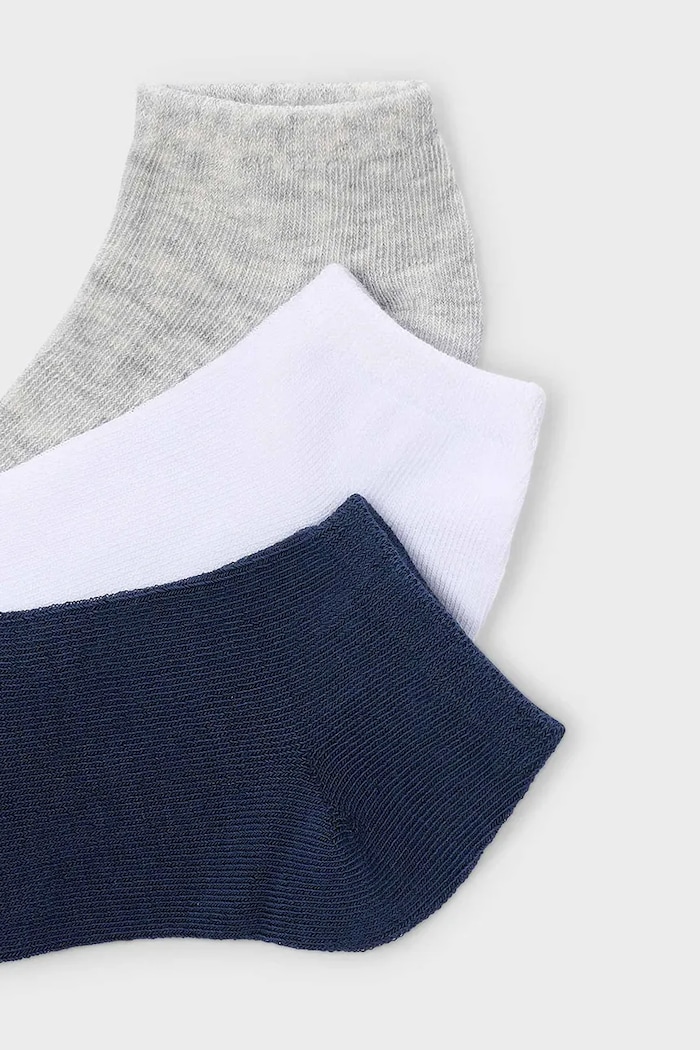 Mayoral șosete copii 3-pack 10181.5A.Mini.PPY2 bleumarin SS26