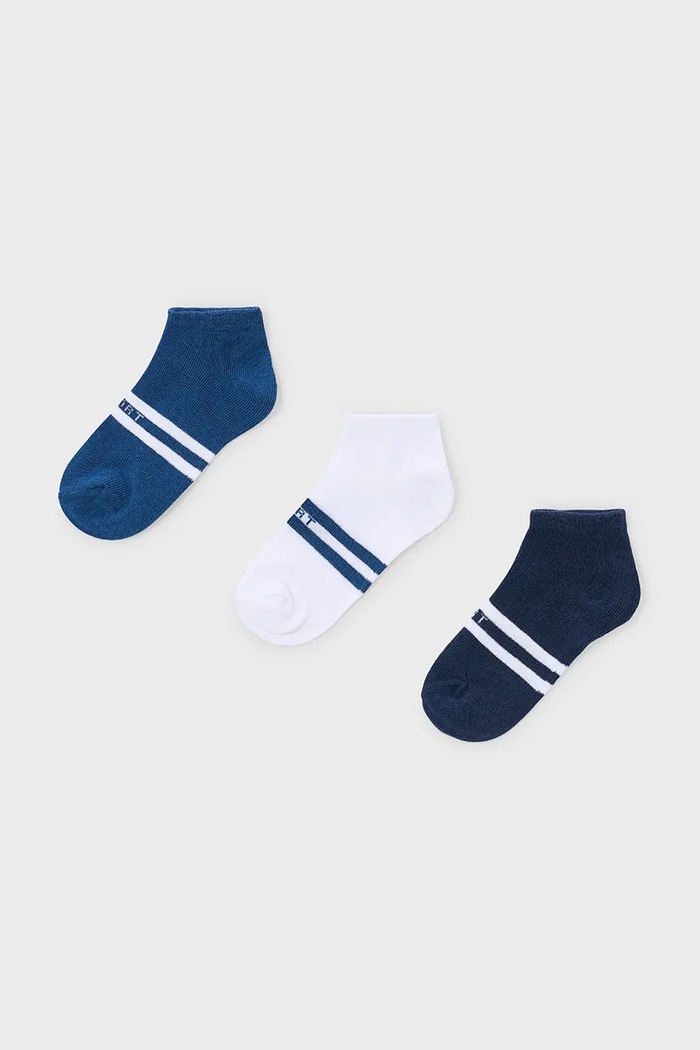 Mayoral șosete copii 3-pack albastru 10182.5F.Mini.PPY2