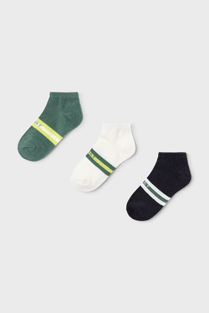 Mayoral calzini per bambini pacco da 3 verde 10182.5F.Mini.PPY2