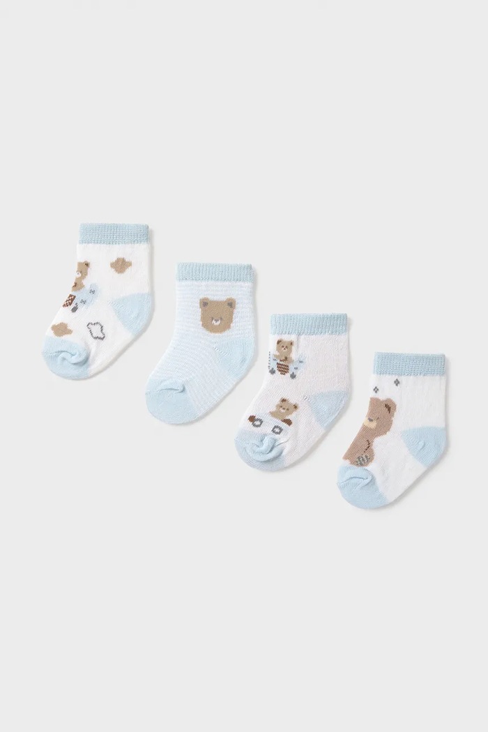 Dětské ponožky Mayoral Newborn 4-pack modrá 9049.1E.Newborn.PPY2