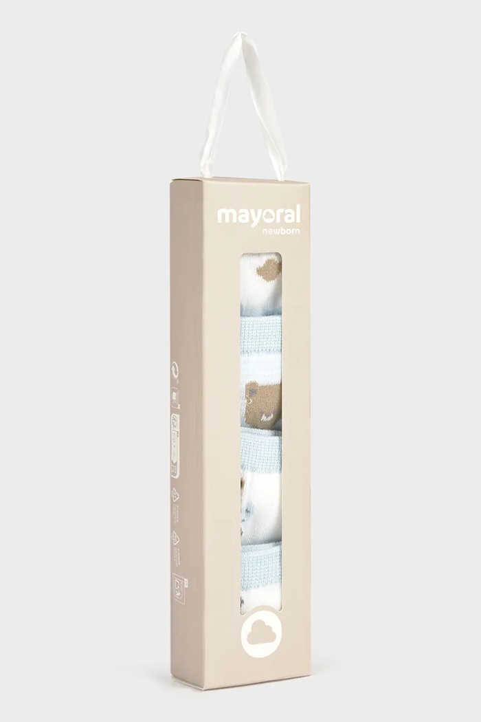 CHLAPEC Dětské ponožky Mayoral Newborn 4-pack 9049.1E.Newborn.PPY2 modrá