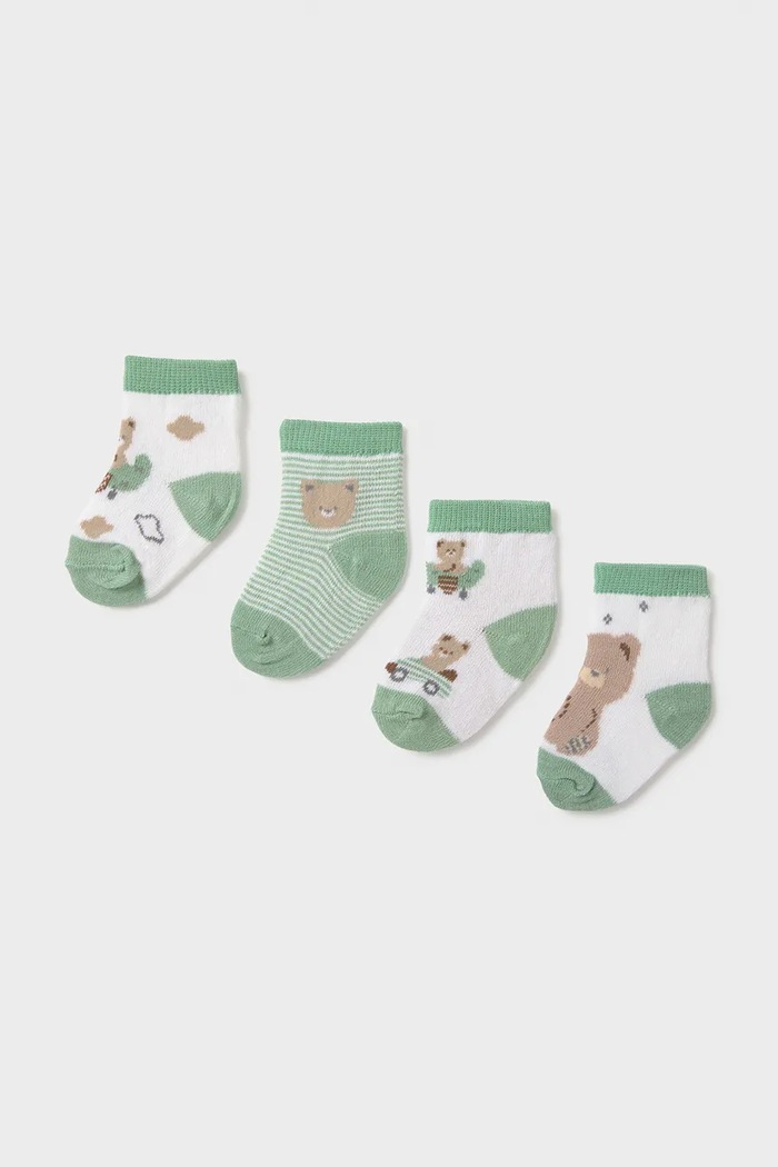 Dětské ponožky Mayoral Newborn 4-pack zelená 9049.1E.Newborn.PPY2