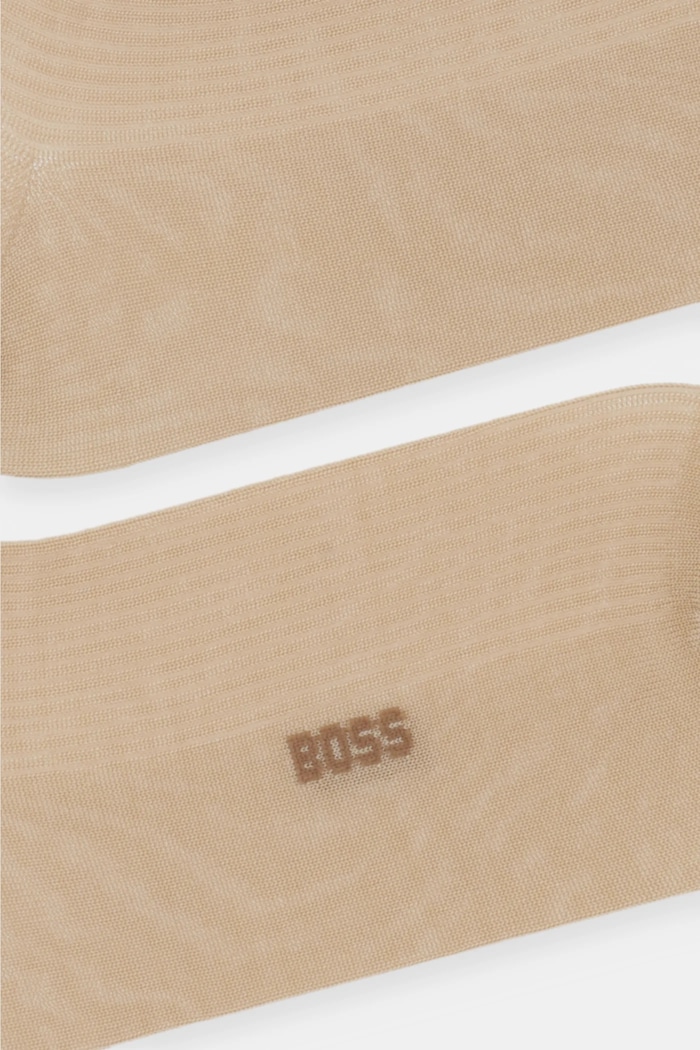 Ponožky BOSS 2P RS Light Rib VI W 2-pak 50553493 béžová SS26