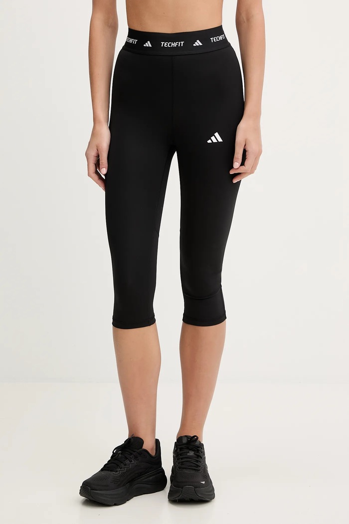 Tréningové legíny adidas Performance Tp Capri s elastanom čierna IX8196