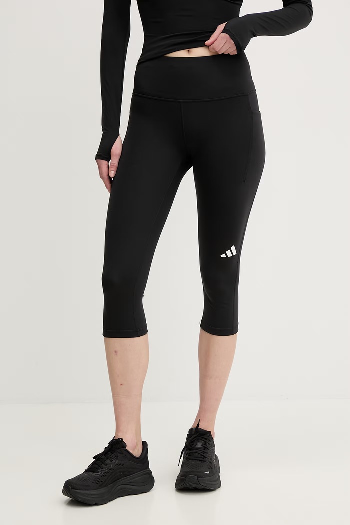 Tréningové legíny adidas Performance adi365 s elastanom čierna KA0127