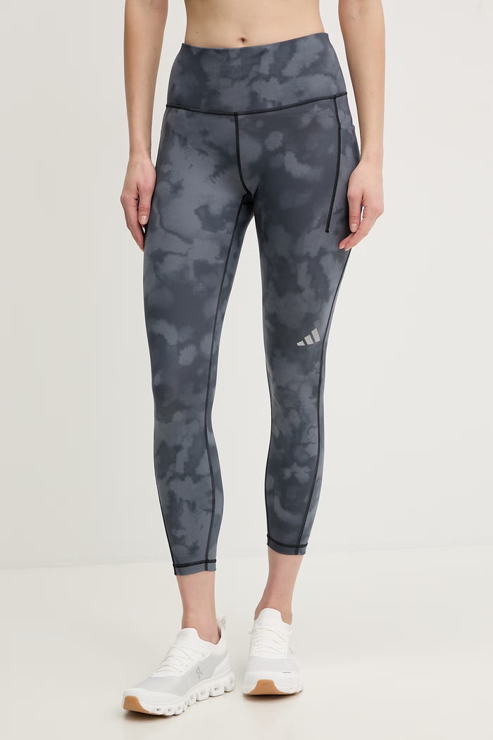 Tréningové legíny adidas Performance adi365 s elastanom sivá KC4755