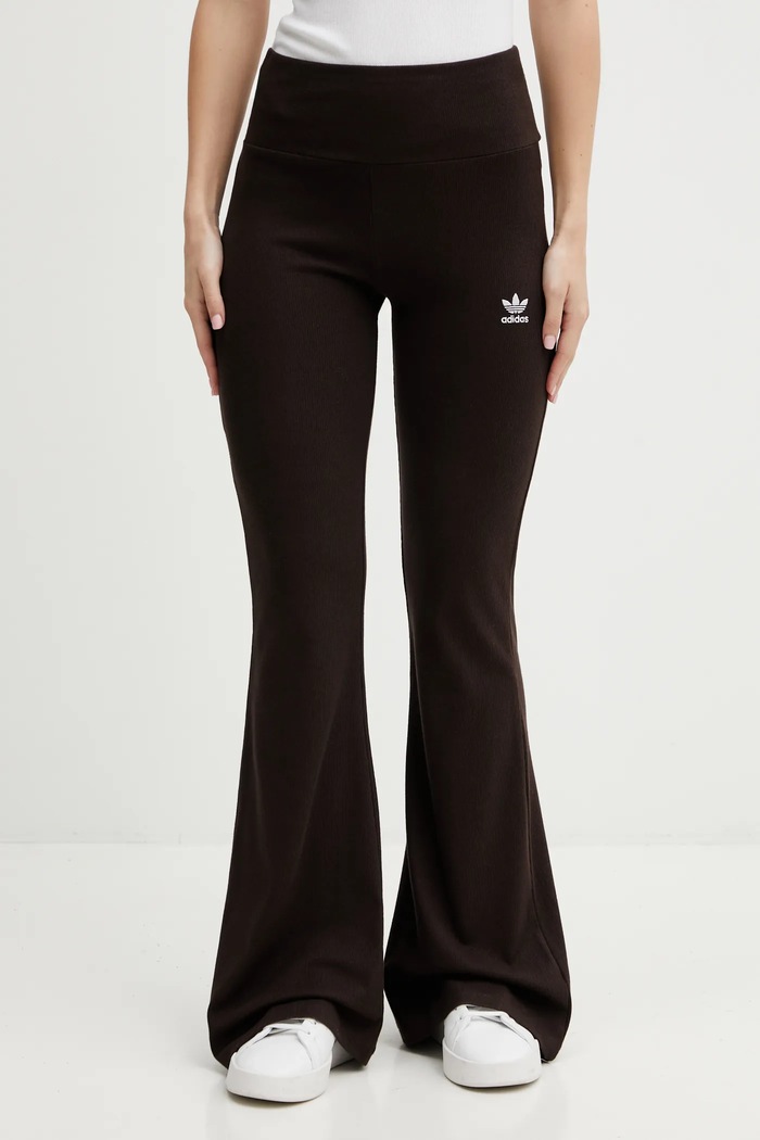 adidas Originals legginsy Essentials z elastanem brązowy KD3849