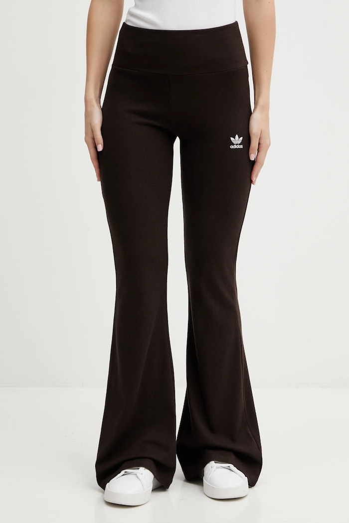 adidas Originals legginsy Essentials z elastanem brązowy KD3849