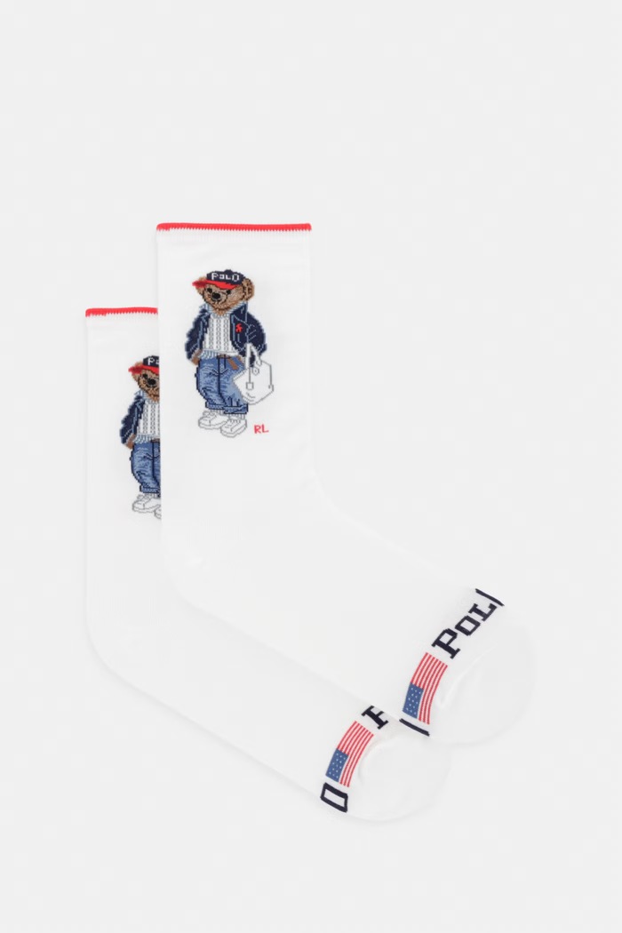 Polo Ralph Lauren Κάλτσες Γυναικείες ψηλές κάλτσες λευκό 455P10250