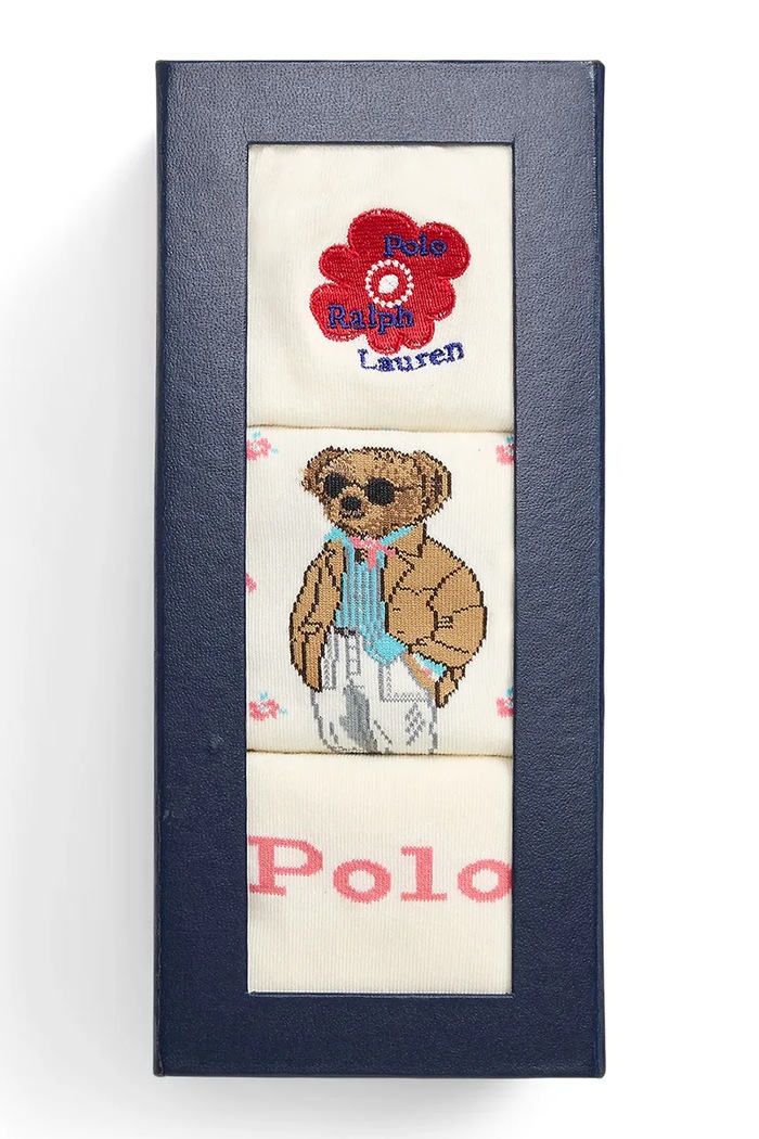 Κάλτσες Polo Ralph Lauren 3-pack 455P10258 μπεζ SS26