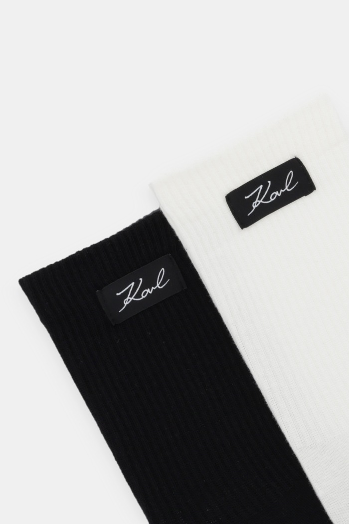 Ponožky Karl Lagerfeld K/SIGNATURE 2-pack B1W47036 černá SS26