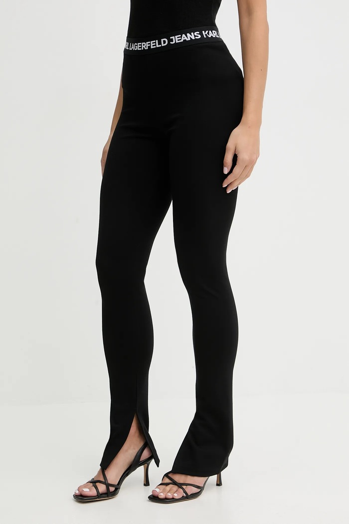 Karl Lagerfeld Jeans legging elasztánnal fekete B1W10091