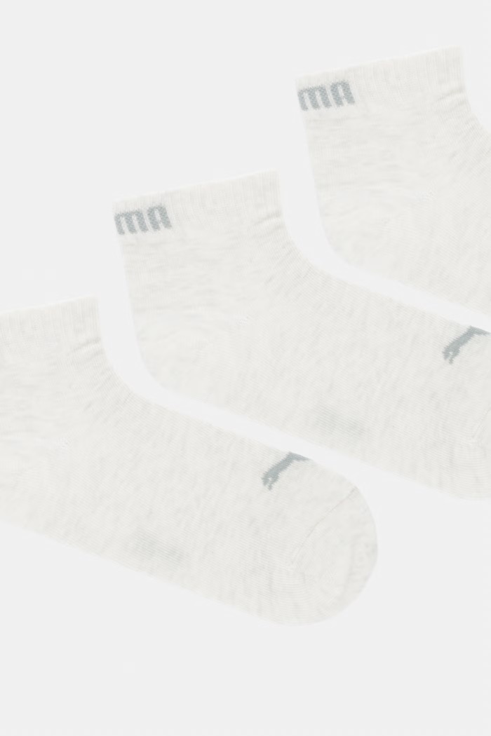 Ponožky Puma QUARTER PLAIN 3-pak 938589.D béžová SS26