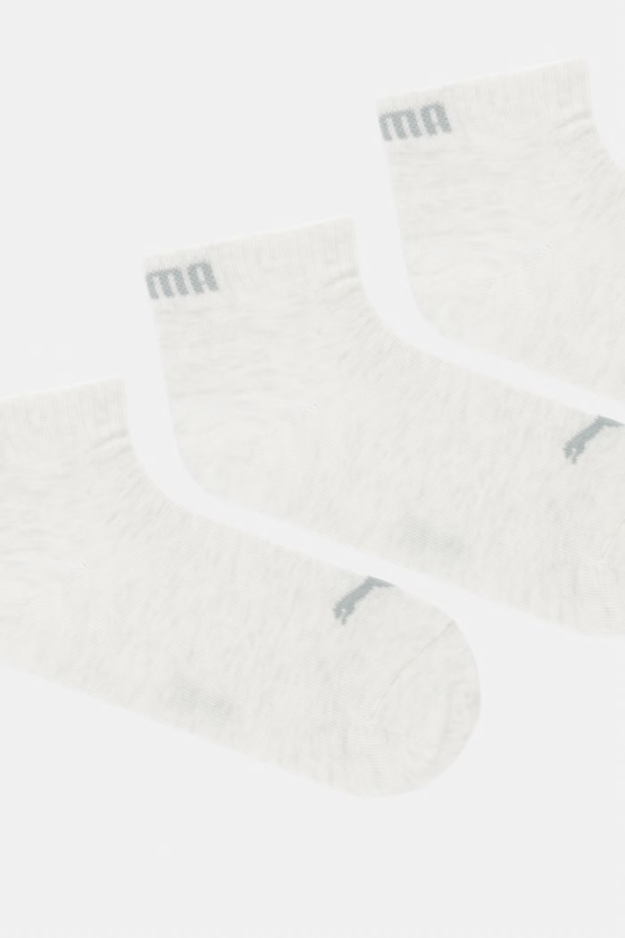 Ponožky Puma QUARTER PLAIN 3-pak 938589.D béžová SS26