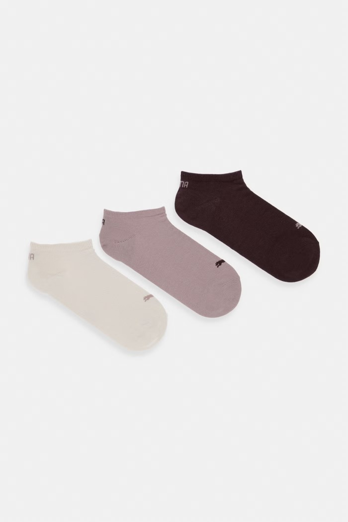 Ponožky Puma SNEAKER PLAIN 3-pack krátké ponožky hnědá 938624.D
