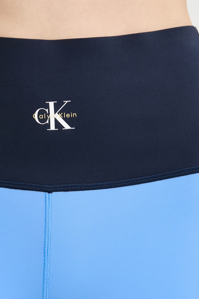 Calvin Klein Performance legginsy damskie niebieski LVGWS6L604