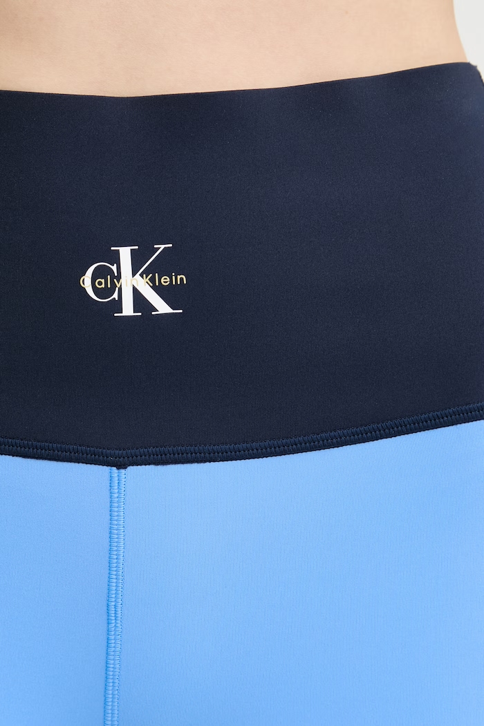 Calvin Klein Performance legginsy damskie niebieski LVGWS6L604